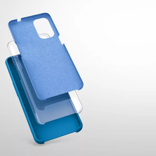 Pokrowiec na OPPO Find X3 Lite, silikon, niebieski, 55201.224, kwmobile