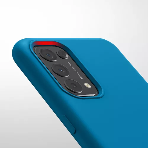 Pokrowiec na OPPO Find X3 Lite, silikon, niebieski, 55201.224, kwmobile