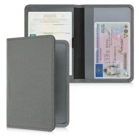   Okładka na dokumenty samochodowe, Kwmobile, Szara, Neopren, 55381.155