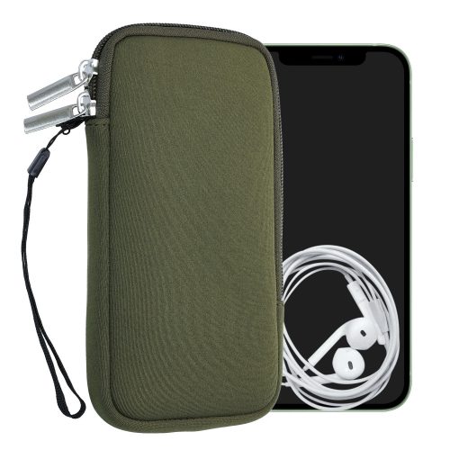 Uniwersalne etui na telefon XL - 6,8 cala, Neopren, Zielony, 46188.4.107, kwmobile