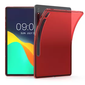   Etui na tablet Samsung Galaxy Tab S8 Plus/Galaxy Tab S7 Plus, Kwmobile, Czerwony, Silikon, 52921.09