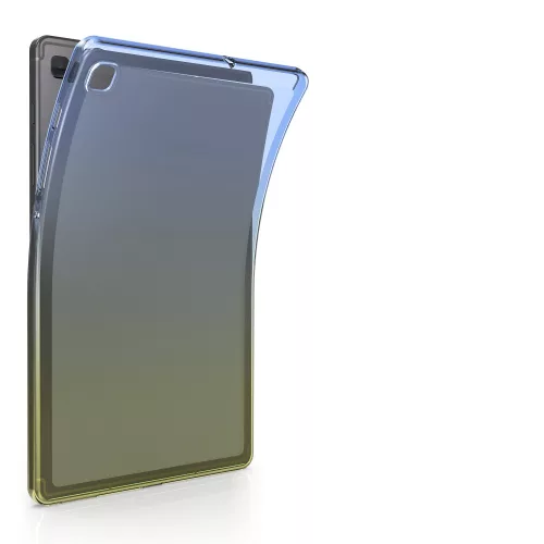 Etui do Samsung Galaxy Tab S6 Lite (2022), Kwmobile, Niebieski/Żółty, Silikon, 52242.04