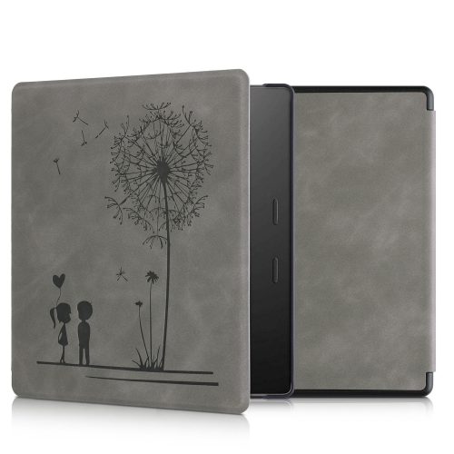 Etui na Kindle Kindle Oasis 10, Skóra ekologiczna, Szary, kwmobile, 56972.01
