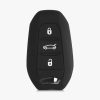Etui na kluczyk samochodowy do Opla - 3 przyciski - Keyless Go, kwmobile, silikon, czarny / czerwony, 56976.01