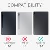 Etui 360° na tablet Samsung Galaxy Tab S7 FE, Kwmobile, Czarny, Skóra ekologiczna, 55441.01