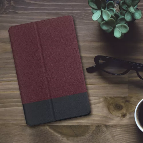 Pokrowiec na tablet Lenovo Tab P11, Kwmobile, czerwono-czarny, tekstylny, 55710.20