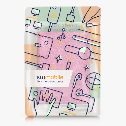 Okładka na dokumenty samochodowe, Kwmobile, Różowa, Skóra ekologiczna, 53857.13