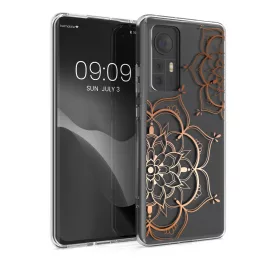   Etui Kwmobile do Xiaomi 12/12X, silikonowe, przezroczyste/różowe, 57097.02