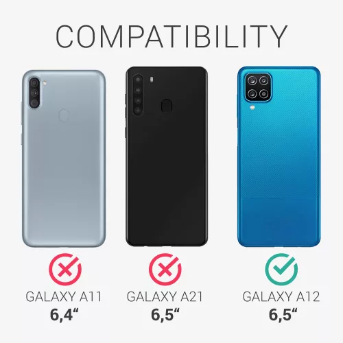 Etui do Samsunga Galaxy A12, Silikon, Białe, 54210.04, kwmobile