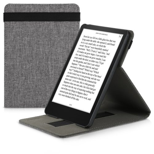 Pokrowiec na Amazon Kindle Paperwhite 11, Kwmobile, szary, tekstylny, 57161.22