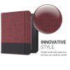 Etui do Kobo Libra 2, Kwmobile, czerwono-czarne, tekstylne, 57170.20