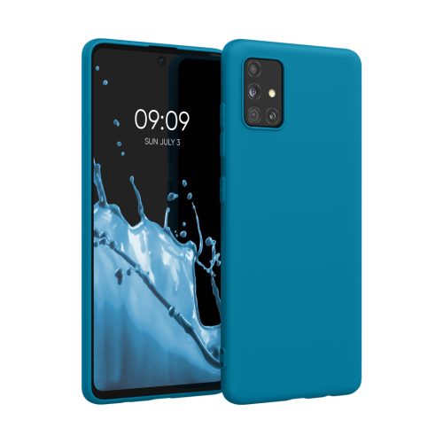 Etui Kwmobile do Samsunga Galaxy A51, Silikon, Niebieski, 51196.224