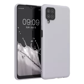   Etui Kwmobile do Samsunga Galaxy A12, silikonowe, szare, 54048.192