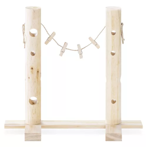 Statie de hranire pentru iepuri Navaris, din lemn pin, 34x31x15 cm, 57230.01