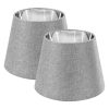 Set 2 Abajururi, E27, Gri/Argintiu, Navaris, 53997.22.42
