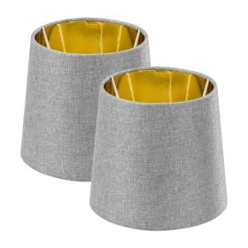 Set 2 Abajururi, E14, Gri/Auriu, Navaris, 53996.22.40