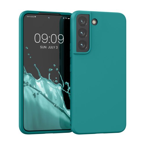 Etui Kwmobile do Samsunga Galaxy S22, silikonowe, zielone, 56758.57