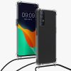 Etui Kwmobile do OPPO Find X2 Neo, silikon, przezroczysty/czarny, 57266.01