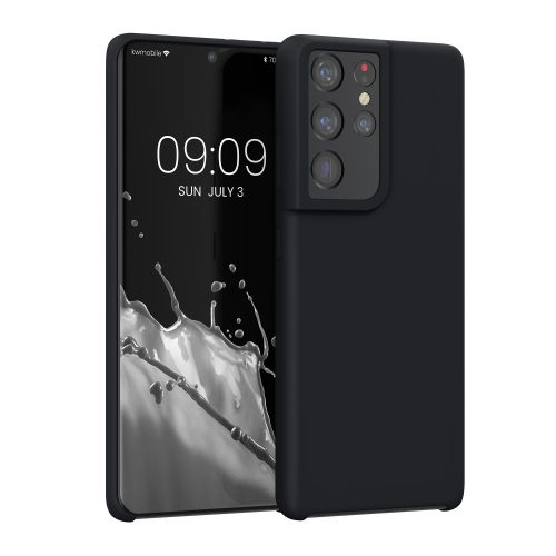 Etui Kwmobile do Samsunga Galaxy S21 Ultra, silikonowe, czarne, 54074.01