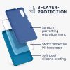 Etui Kwmobile do Samsunga Galaxy A7 (2018), Silikon, Niebieski, 47730.224