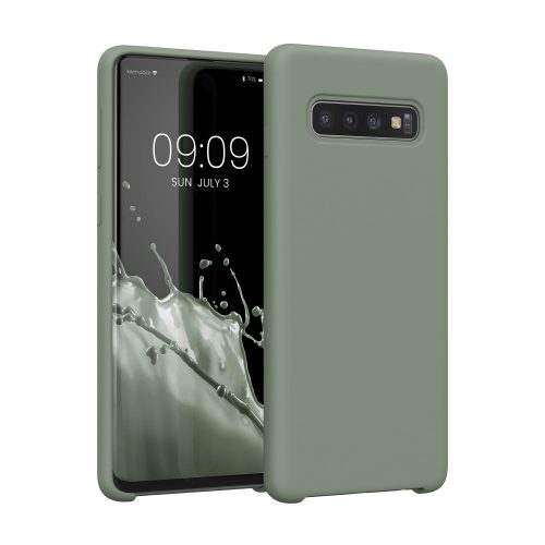 Etui Kwmobile do Samsunga Galaxy S10, silikonowe, zielone, 47732.172