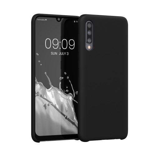 Etui Kwmobile do Samsunga Galaxy A50, silikonowe, czarne, 48715.01