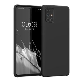   Etui Kwmobile do Samsunga Galaxy A71, silikonowe, czarne, 51209.01