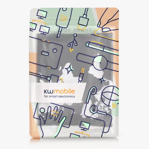 Pokrowiec na wózek rozmiar L, Kwmobile, Czarno-Biały, Lycra, 45230.3.04