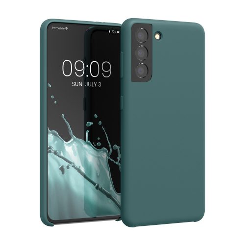 Etui Kwmobile do Samsunga Galaxy S21, silikonowe, zielone, 54056.171