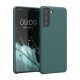 Etui Kwmobile do Samsunga Galaxy S21, silikonowe, zielone, 54056.171