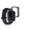 Zestaw 2 etui do zegarka Xiaomi Mi Watch Lite/Redmi, Kwmobile, przezroczysty/czarny, silikon, 54528.03