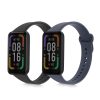 Zestaw 2 pasków do Xiaomi Redmi Smart Band Pro, Kwmobile, czarny/niebieski, silikon, 57425.01
