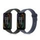 Zestaw 2 pasków do Xiaomi Redmi Smart Band Pro, Kwmobile, czarny/niebieski, silikon, 57425.01