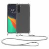 Etui Kwmobile do OnePlus Nord, silikonowe, przezroczyste/srebrne, 57454.35