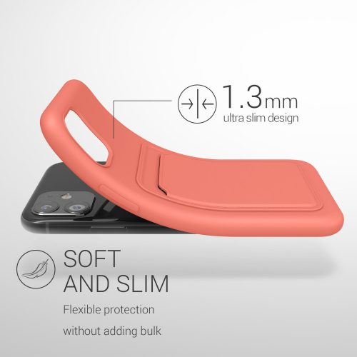 Etui Kwmobile do Apple iPhone 11, silikonowe, różowe, 55114.76