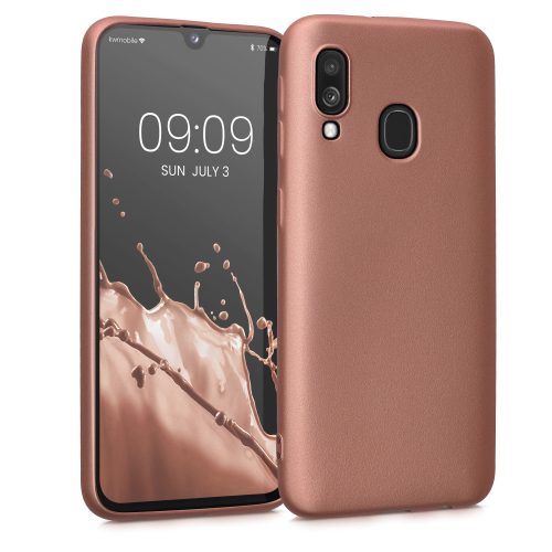 Etui Kwmobile do Samsunga Galaxy A40, Silikon, Różowy, 48546.211