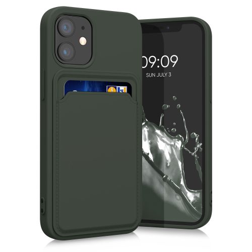 Etui Kwmobile do Apple iPhone 12 Mini, silikonowe, zielone, 55111.80