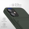 Etui Kwmobile do Apple iPhone 12 Mini, silikonowe, zielone, 55111.80
