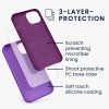 Etui Kwmobile do Apple iPhone 13, silikonowe, fioletowe, 55878.221