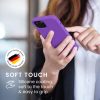 Etui Kwmobile do Apple iPhone 13, silikonowe, fioletowe, 55878.221