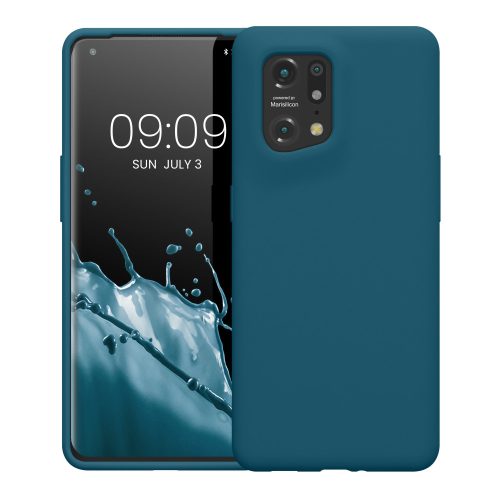 Etui Kwmobile do OPPO Find X5, silikon, zielony, 57629.57