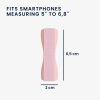 Zestaw 3 pierścieniowych uchwytów na telefon, Kwmobile, wielokolorowy, plastikowy, 43997.08