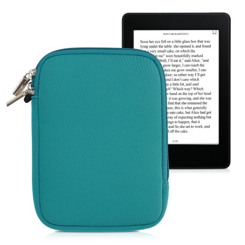 Uniwersalne etui do czytnika eBooków 6 cali, Kwmobile, zielone, tekstylne, 50334.78