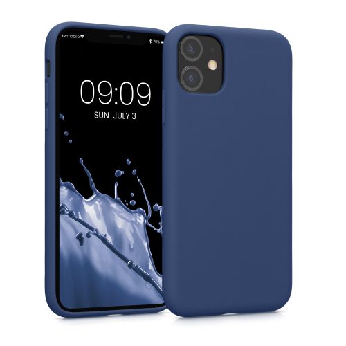 Etui Kwmobile do Apple iPhone 11, silikonowe, niebieskie, 50791.116