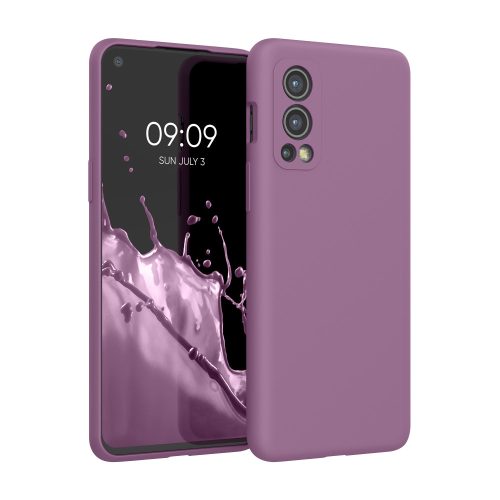 Etui Kwmobile do OnePlus Nord 2 5G, silikonowe, fioletowe, 56070.235