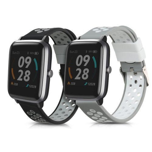 Zestaw 2 pasków do Willful Smartwatch/Fitnesstracker, Kwmobile, Multicolor, Silikon, 56228.02