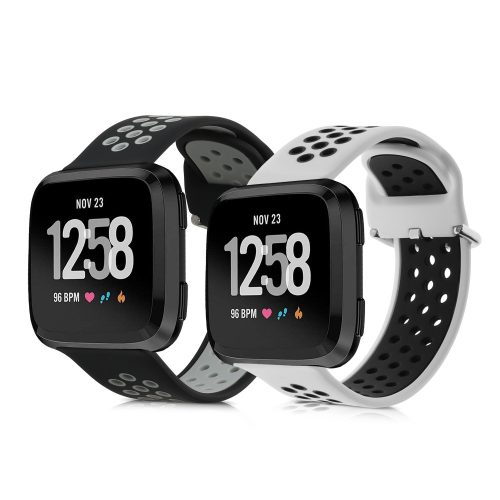 Zestaw 2 pasków do Fitbit Versa/Versa Lite/Versa 2, Kwmobile, Multicolor, Silikon, 57119.03