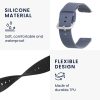 Zestaw 2 pasków do Willful Smartwatch/Fitnesstracker, Kwmobile, Czarny/Szary, Silikon, 56230.02