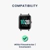 Zestaw 2 pasków do Willful Smartwatch/Fitnesstracker, Kwmobile, Czarny/Szary, Silikon, 56230.02