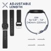 Zestaw 2 pasków do Willful Smartwatch/Fitnesstracker, Kwmobile, Czarny/Szary, Silikon, 56230.02